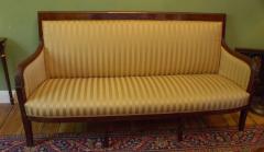 Sofa empir mahoń