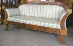Kanapa Biedermeier - mahoń