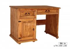 Biurko drewniane sosnowe Bik 01